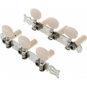 Dixon Κλειδιά για Ακουστική Κιθάρα σε Διάταξη 3+3 SKG-354 Silver Machine Head for Classical GuitarΚωδικός: RM 1254 