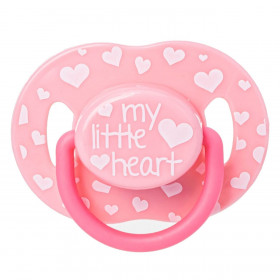 Πιπίλα Σιλικόνης Ροζ Λευκές Καρδιές "My Little Heart" 6-18 Μηνών - Honey Baby Πιπίλα Σιλικόνης Ροζ Λευκές Καρδιές "My Little Heart" 6-18 Μηνών - Honey Baby