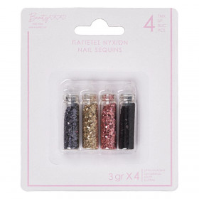 Διακοσμητικές Παγιέτες Νυχιών σε Μπουκαλάκια 3g - 4 τμχ. 