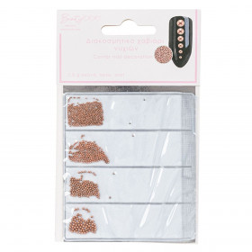 Διακοσμητικό Χαβιάρι Νυχιών Ροζ Χρυσό 4 Μεγέθη 0.8g