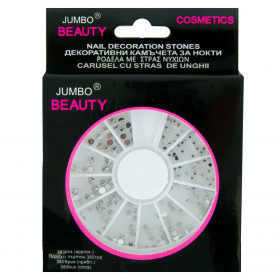 Διακοσμητικά Στρας Νυχιών Ασημί - 300 τμχ.