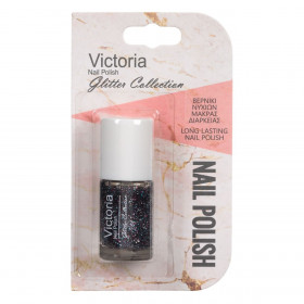 Μανό Μακράς Διάρκειας Σιέλ Ασημί Ροζ Glitter - 6 ml