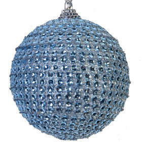 Χριστουγεννιάτικο Στολίδι Δέντρου Μπάλα Σιέλ Πέρλα 8 cm