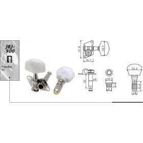 Jacky Jackson Κλειδιά για Παραδοσιακά Έγχορδα σε Διάταξη 3+3 Κλειδια Μπαντζου Chrome ChromeΚωδικός: JBJ900 