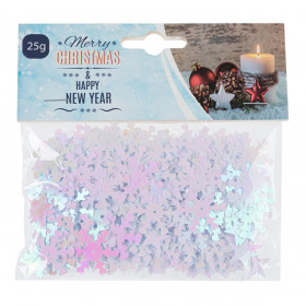 Χριστουγεννιάτικα Διακοσμητικά Ολογραφικά Αστέρια Νιφάδες 1.5-2.5cm -25g