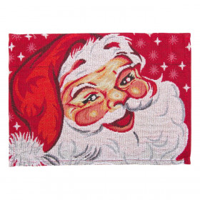 Χριστουγεννιάτικο Σουπλά Υφασμάτινο Άγιος Βασίλης 42x30cm Χριστουγεννιάτικο Σουπλά Υφασμάτινο Άγιος Βασίλης 42x30cm