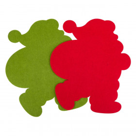 Χριστουγεννιάτικο Σουπλά Τσόχινο Άγιος Βασίλης Κόκκινο Πράσινο 35cm - 2 τμχ. Χριστουγεννιάτικο Σουπλά Τσόχινο Άγιος Βασίλης Κόκκινο Πράσινο 35cm - 2 τμχ.