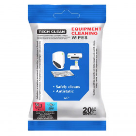 Υγρομάντηλα Καθαρισμού Εξοπλισμού Γραφείου - 20 τμχ.