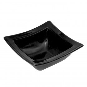 Μπολ Σερβιρίσματος Ξηρών Καρπών - Ντιπ Τετράγωνο Κεραμικό Μαύρο 85 ml
