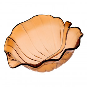 Μπολ Σερβιρίσματος Πλαστικό Διάφανο Σχήμα &quotΦύλλο&quot 14x16x6cm