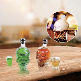 Μπουκαλάκι Γυάλινο Νεκροκεφαλή 50 ml