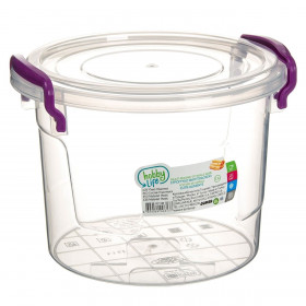 Φαγητοδοχείο Στρόγγυλο Διάφανο 1.1 lt