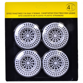 Φίλτρο Σιφονιού Πλαστικό 8 cm - 4 τμχ.