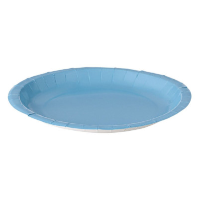 Πιάτα Χάρτινα Γαλάζια 18 cm - 10 τμχ.