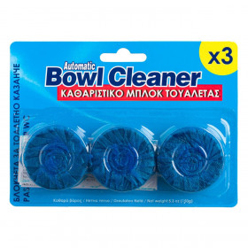 Καθαριστικό Μπλοκ Τουαλέτας Μπλε για Καζανάκι 50 g - 3 τμχ.