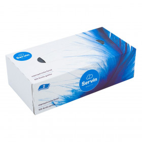 Χαρτομάντηλα Κουτί Δύο Φύλλων Servin - 100 τμχ. 