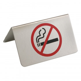 Επιτραπέζια Σήμανση Μεταλλική No Smoking 8x5 cm