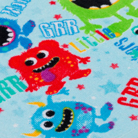 Πανάκι Βαμβακερό Βρεφικό για Αγόρι Τυρκουάζ Monster 30x30 cm