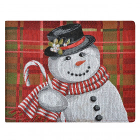 Χριστουγεννιάτικο Σουπλά Υφασμάτινο Χιονάνθρωπος 42x33cm Χριστουγεννιάτικο Σουπλά Υφασμάτινο Χιονάνθρωπος 42x33cm