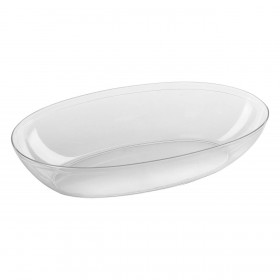 Πιατέλα Πλαστική Διάφανη Οβάλ 26x16x5.5 cm
