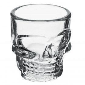 Ποτήρι Γυάλινο Σφηνάκι Διάφανο Νεκροκεφαλή 50 ml