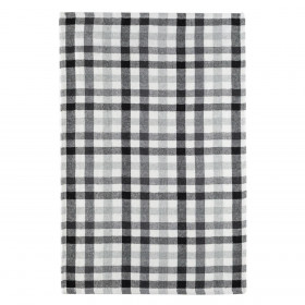 Ποτηρόπανο Κουζίνας Μαύρο Λευκό Καρό 45x65 cm