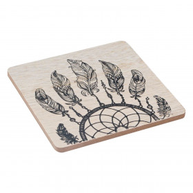 Σουβέρ Καλοκαιρινό Ξύλινο Ονειροπαγίδα 11x11 cm