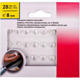 Προστατευτικά Αυτοκόλλητα Σιλικόνης Διάφανα 8 mm - 28 τμχ.