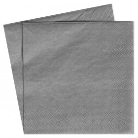 Χαρτοπετσέτες Γκρι 25x25 cm - 30 τμχ.       Χαρτοπετσέτες Γκρι 25x25 cm - 30 τμχ.