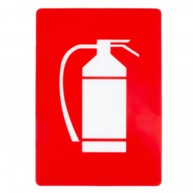 Αυτοκόλλητη Σήμανση &quotΠυροσβεστήρας&quot 12x17 cm