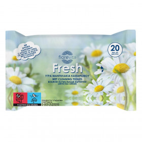 Υγρομάντηλα Χεριών Τσέπης με Άρωμα Χαμομήλι 20 τμχ. - Fiorevita