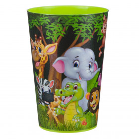 Ποτήρι Πλαστικό Ζωάκια Ζούγκλας 340 ml