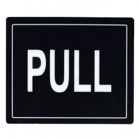 Σετ Αυτοκόλλητη Σήμανση &quotPush Pull&quot 10x12 cm - 2 τμχ. 