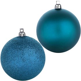 Σετ Χριστουγεννιάτικες Μπάλες Τυρκουάζ Ματ Glitter 7 cm - 12 τμχ. Σετ Χριστουγεννιάτικες Μπάλες Τυρκουάζ Ματ Glitter 7 cm - 12 τμχ.