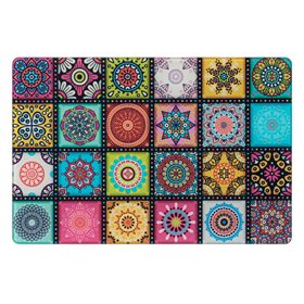 Επιφάνεια Κοπής Γυάλινη Χρωματιστά Tiles Άθραυστη 30x20 cm