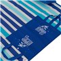Ψάθα Παραλίας Τσάντα Μονή Μπλε Σιέλ Ριγέ με Φουσκωτό Μαξιλάρι 180x86 cm