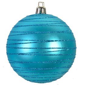 Σετ Χριστουγεννιάτικες Μπάλες Τυρκουάζ Ματ με Glitter 8 cm - 6 τμχ. Σετ Χριστουγεννιάτικες Μπάλες Τυρκουάζ Ματ με Glitter 8 cm - 6 τμχ.