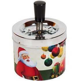 Χριστουγεννιάτικο Μεταλλικό Τασάκι Αντιανεμικό 13x10cm Χριστουγεννιάτικο Μεταλλικό Τασάκι Αντιανεμικό 13x10cm