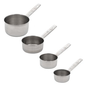 Δοσομετρητές - Μεζούρες Κυπελάκια Ανοξείδωτο Ατσάλι - 4 τμχ.