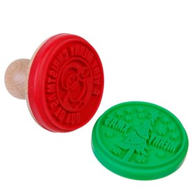 Χριστουγεννιάτικη Σφραγίδα Για Κουλουράκια 2 σχέδια 6 εκ.- 2τεμ.