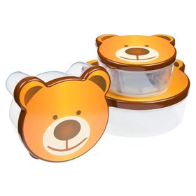 Φαγητοδοχεία Σχήμα Αρκουδάκι - 4 τμχ. (Διάφορα Μεγέθη)