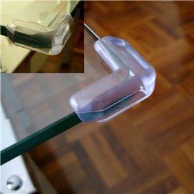 Ασφάλεια Γυάλινης Γωνίας Πλαστική Honey Baby - 4 τμχ.