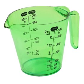 Δοσομετρητής - Μεζούρα Κανάτα Πλαστικός Λαχανί 500 ml
