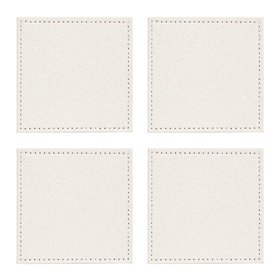 Χριστουγεννιάτικο Σουβέρ Λευκό Ιριδίζον Σκληρό 10x10cm - 4 τμχ. Χριστουγεννιάτικο Σουβέρ Λευκό Ιριδίζον Σκληρό 10x10cm - 4 τμχ.