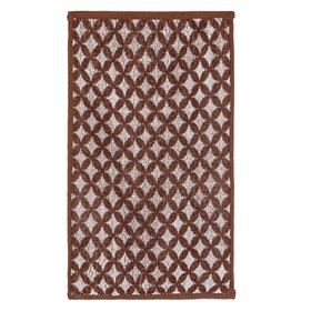 Πετσέτα Κουζίνας Καφέ Λευκοί Ρόμβοι 35x60 cm