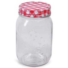 Βαζάκι Γυάλινο Μεταλλικό Καπάκι 500 ml.