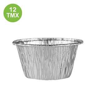 Φόρμες Αλουμινίου Cupcake Στρογγυλές 8.7x4 cm - 12 τμχ.