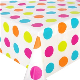 Τραπεζομάντηλο Πλαστικό Πουά 137x183 Τραπεζομάντηλο Πλαστικό Πουά 137x183