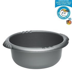 Λεκάνη Πλαστική Στρογγυλή Γκρι 5 lt