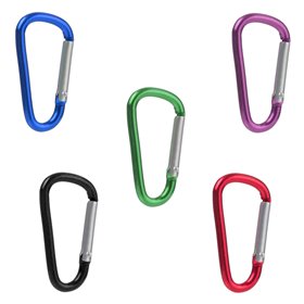 Γάντζοι Καραμπινέρ Μεταλλικοί Χρωματιστοί 4.7x2.5 cm - 5 τμχ.